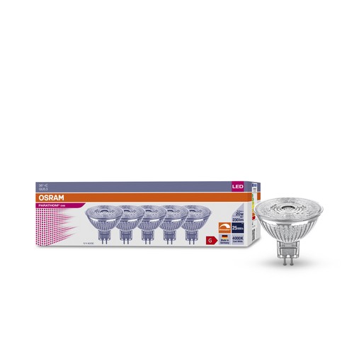 5er osram led gu5 mr16 - mr16, 3,4w