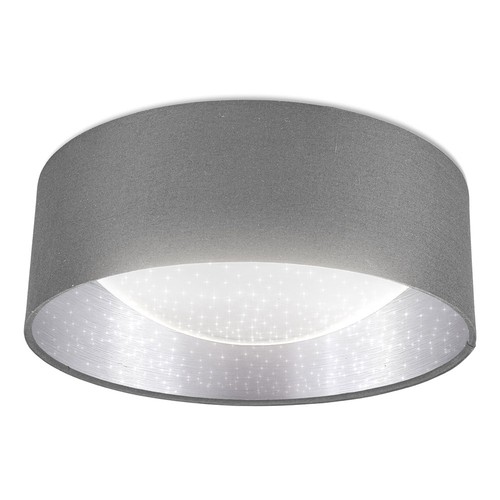 Led deckenleuchte stoff grau - led,